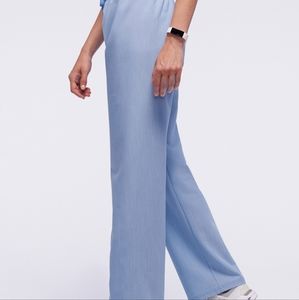 Jaanuu Women's 4-Pocket Relaxed Essential Pant NWTIB Chambray Size Small